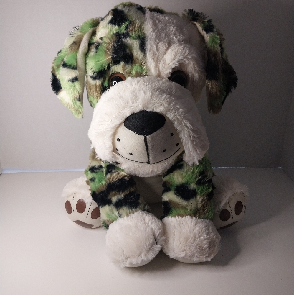 Peek A Boo Toys Camo Bull Dog Plush